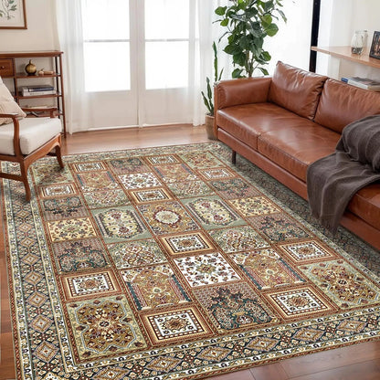 Bohemian crystal velvet anti-slip living room rug