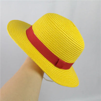 Anime Straw Hat with Neck String
