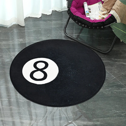 Soft Plush Round Bathroom Carpet Non-Slip Absorbent Machine Washable Mat Bathroom Bedroom Door Floor Decor