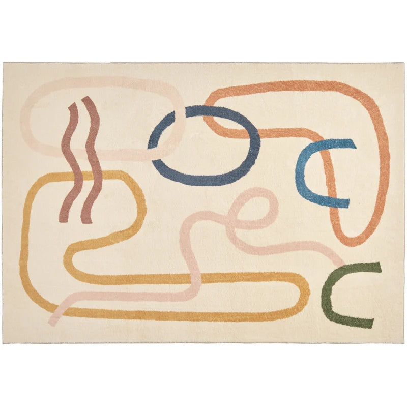 Japanese Minimalist Plush Non-Slip Area Rug