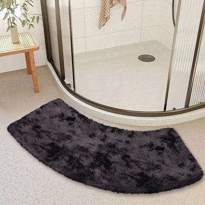 Arched Wool Non-Slip Absorbent Bathroom Mat