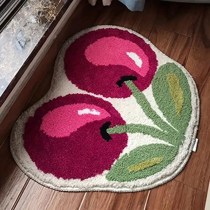 Cherry Shaped Non-Slip Absorbent Bath Mat