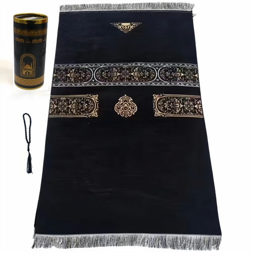 Muslim prayer rug gift set with beads
