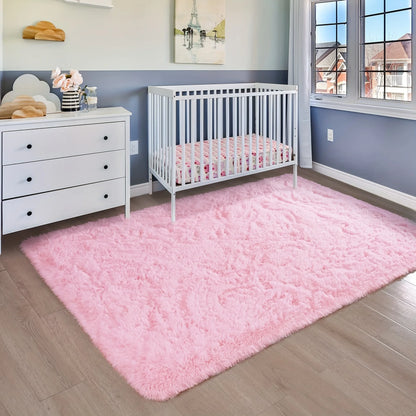 Ultra-Soft Fluffy Living Room Area Rug