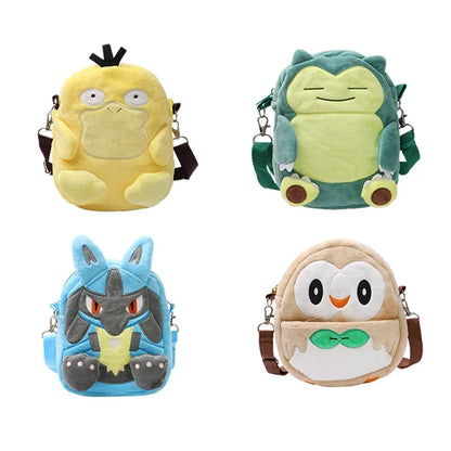 Pokemon Character Plush Backpack Anime Shoulder Bag Toy