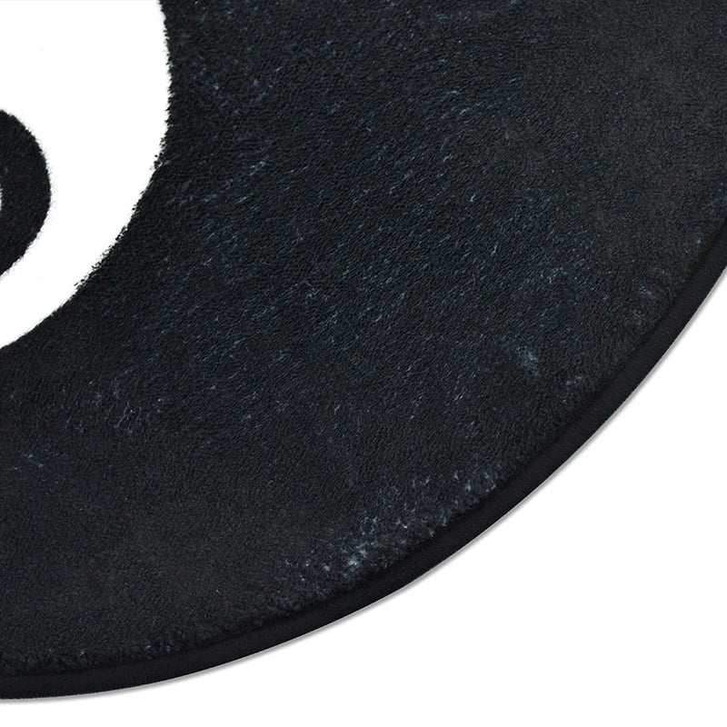 Soft Plush Round Bathroom Carpet Non-Slip Absorbent Machine Washable Mat Bathroom Bedroom Door Floor Decor