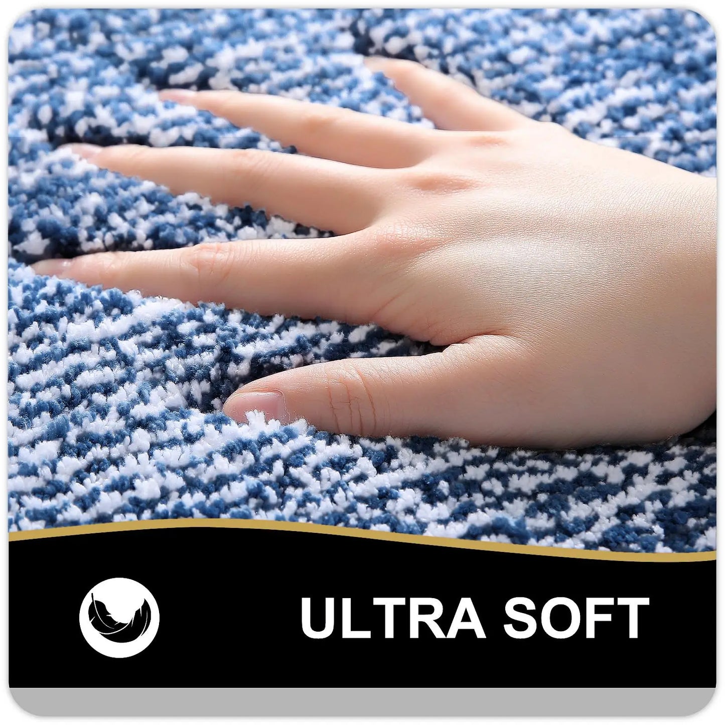 Olanly Microfiber Soft Non-Slip Bath Mat
