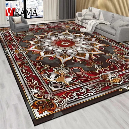 VIKAMA Persian Red Luxury Velvet Rug