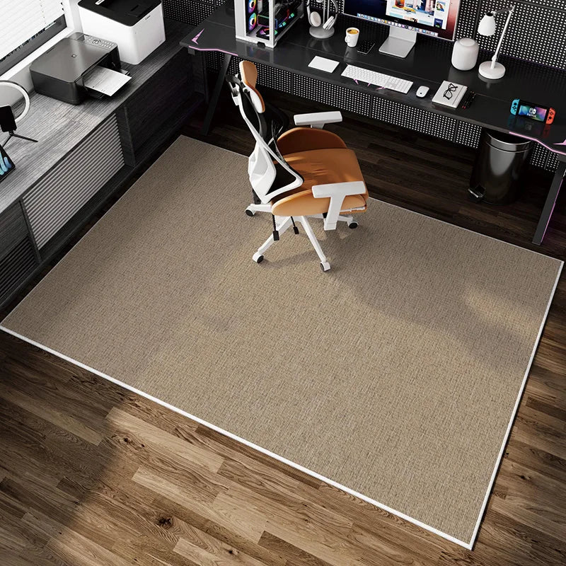 VIKAMA Simple Gaming Room Carpet Non-Slip Swivel Chair Study Bedroom Floor Mat