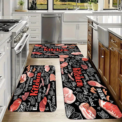 VIKAMA Kitchen Floor Mat Long Carpet Entrance Door Laundry Corridor Rug