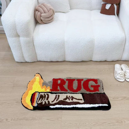 Cigar Shaped Tufted Non-Slip Rug