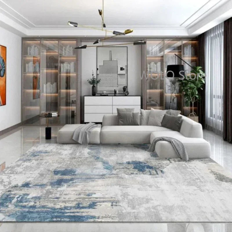 Nordic Ink Splash Abstract Washable Area Rug