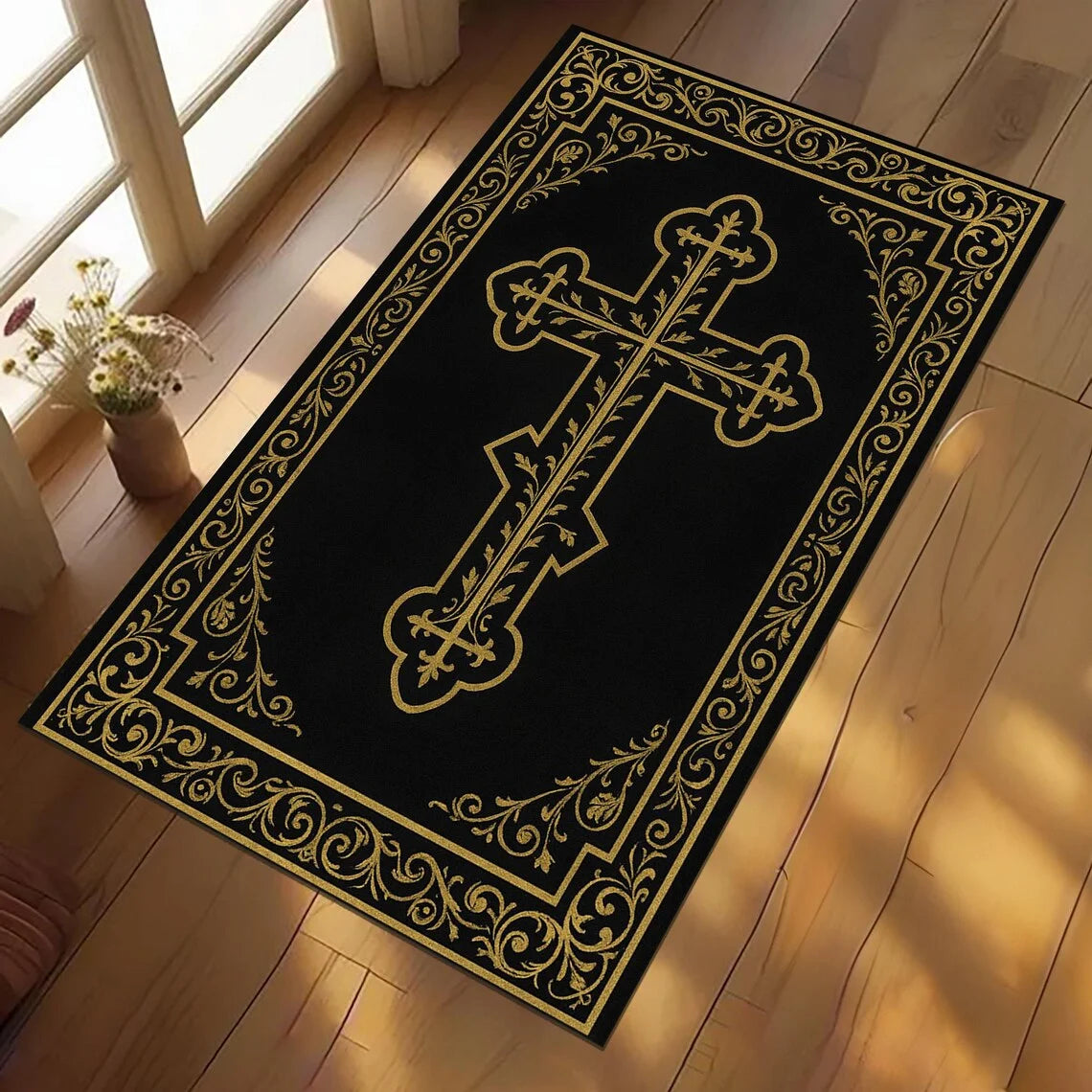 VIKAMA Personalized Muslim Prayer Rug Modern Islamic Carpet
