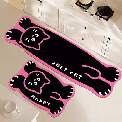 VIKAMA Cartoon Diatom Kitchen Absorbent Mat