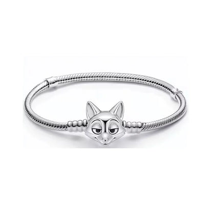 Disney 925 Silver Cartoon Charm Bracelet DIY Jewelry
