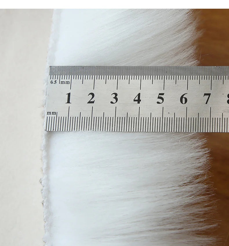 Soft faux fur shaggy area rug