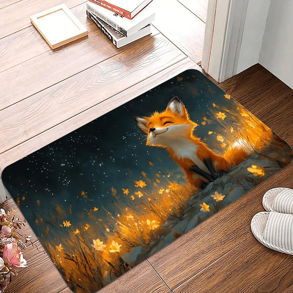 VIKAMA Mushroom Fox Non-Slip Doormat