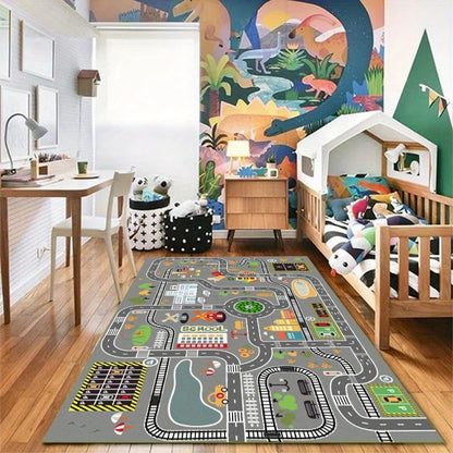 Car city playmat large cartoon rug