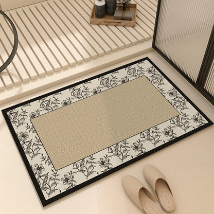 French Diatom Mud Bathroom Non-Slip Floor Mat