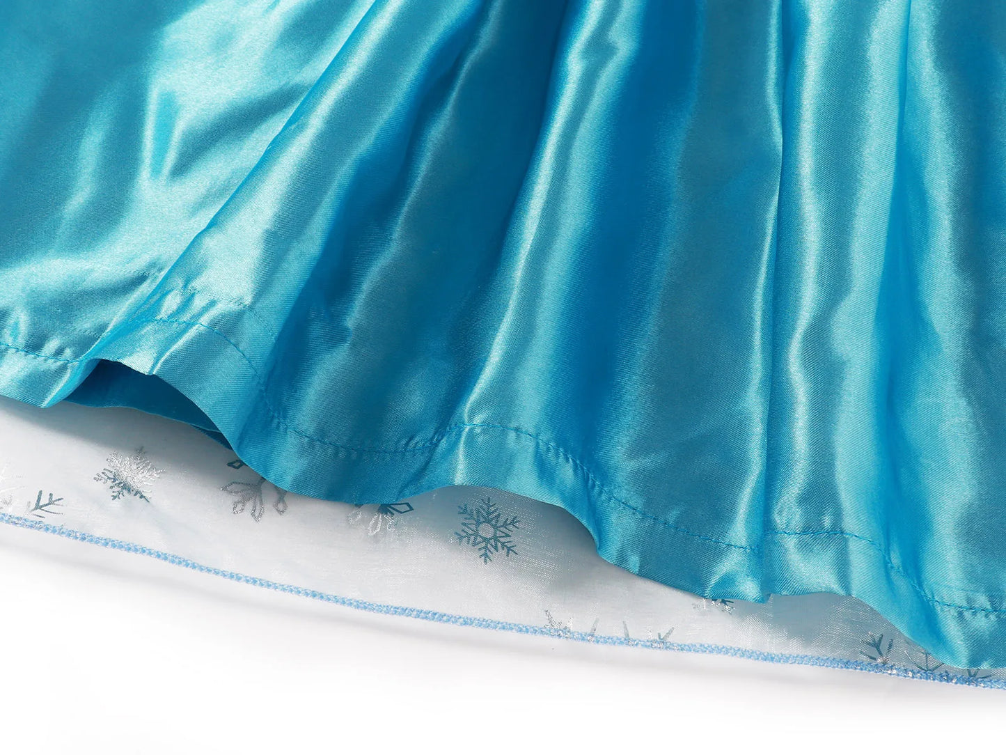 Disney Frozen Elsa Snow Queen Cape Costume Dress For Girls