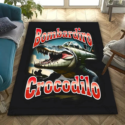 Funny Italian Brainrot Gaming Area Rug