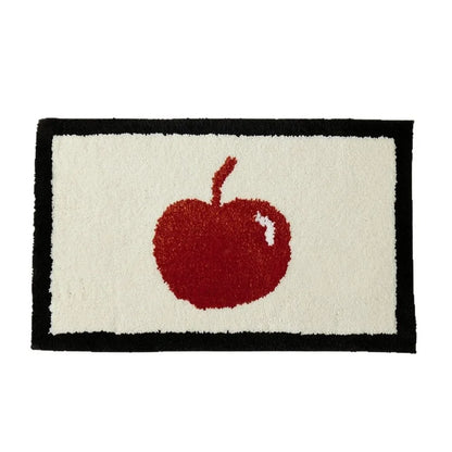 VIKAMA Korean-Style Soft Shaggy Rug: Slip-Resistant, Water-Absorbent, and Washable Bathroom and Entryway Decor Rug
