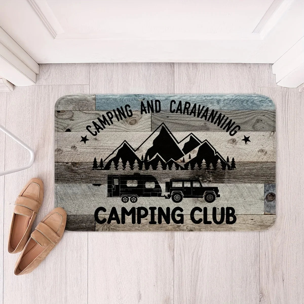 Camping RV Theme Non-Slip Door Mat