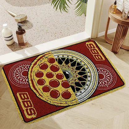BBS Racing Car Design Anti-Slip Doormat