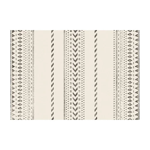 Nordic Zebra Pattern Fluffy Plush Non-Slip Area Rug