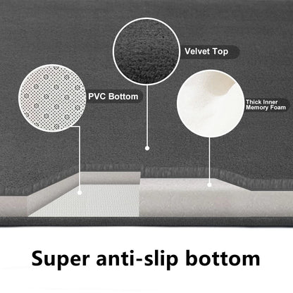 3D Cobblestone Embossed Bathroom Mat Non-Slip Absorbent Machine Washable Quick-Dry Door Floor Mat