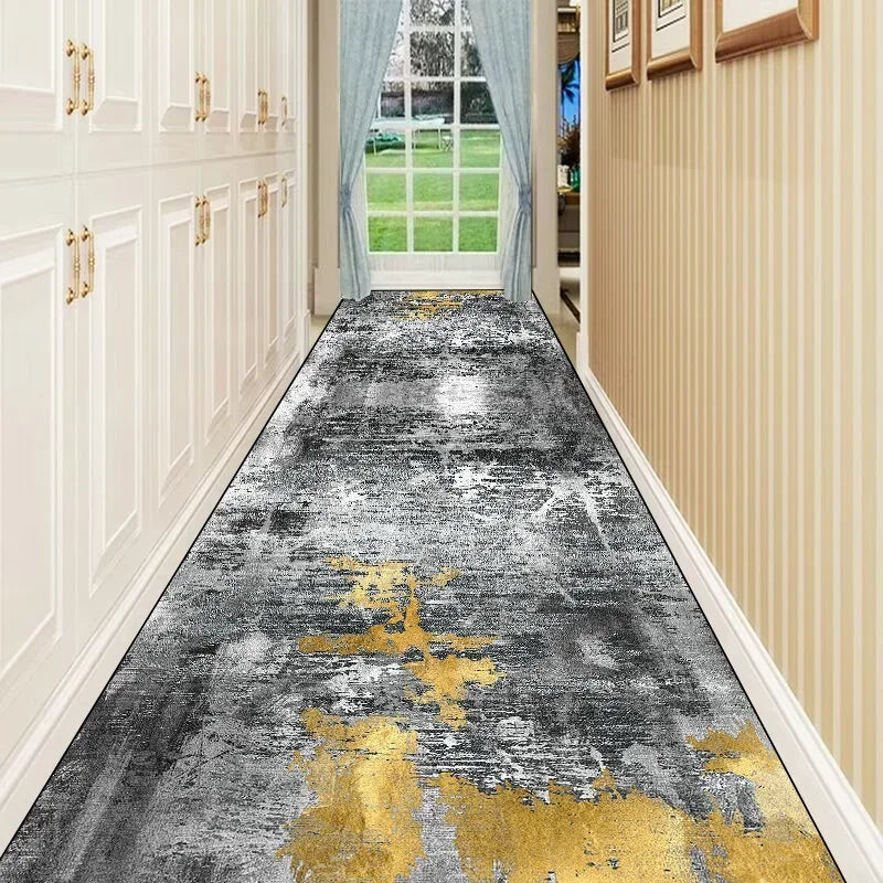 Nordic Abstract Long Corridor Runner Rug