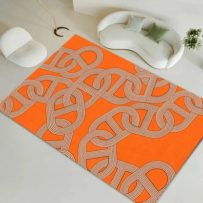French Minimalist Flannel Large Area Rug