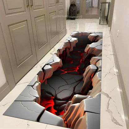 3D Illusion Deep Crack Rug