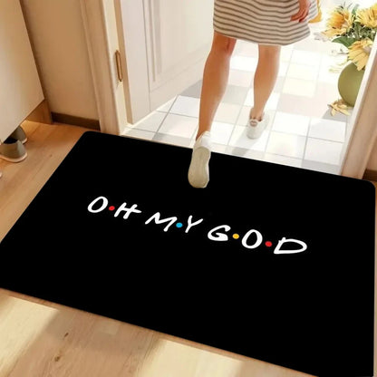 Friends TV show non-slip entrance door mat