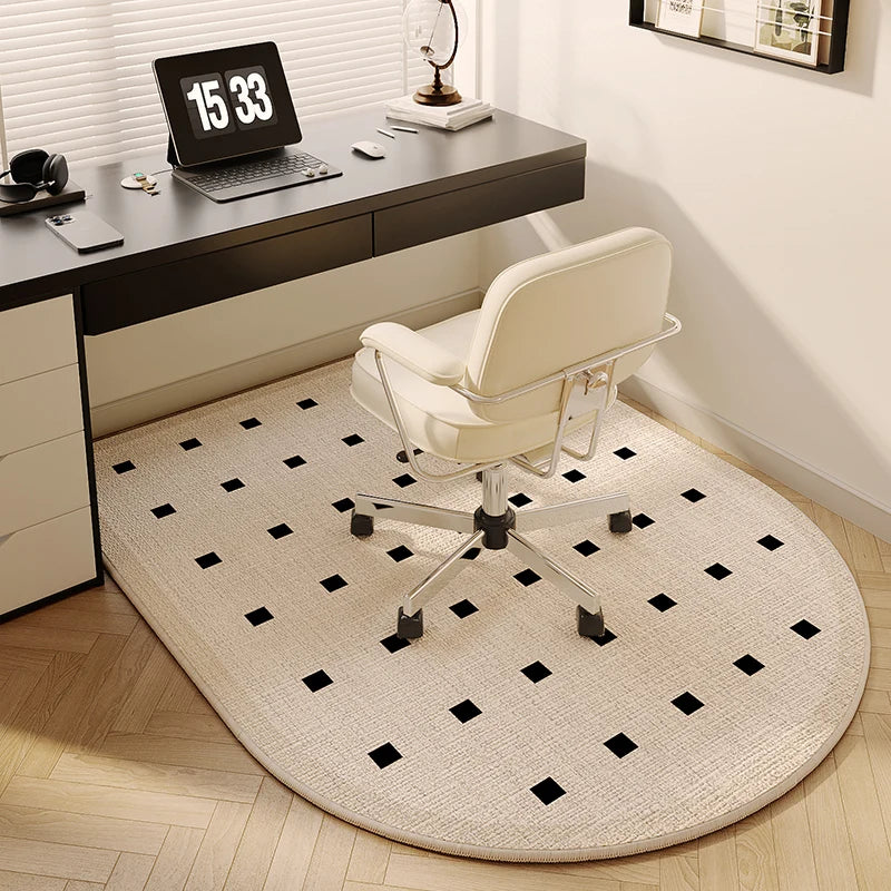 VIKAMA Study Floor Mat Non-Slip Computer Desk Chair Bedroom Bedside Carpet