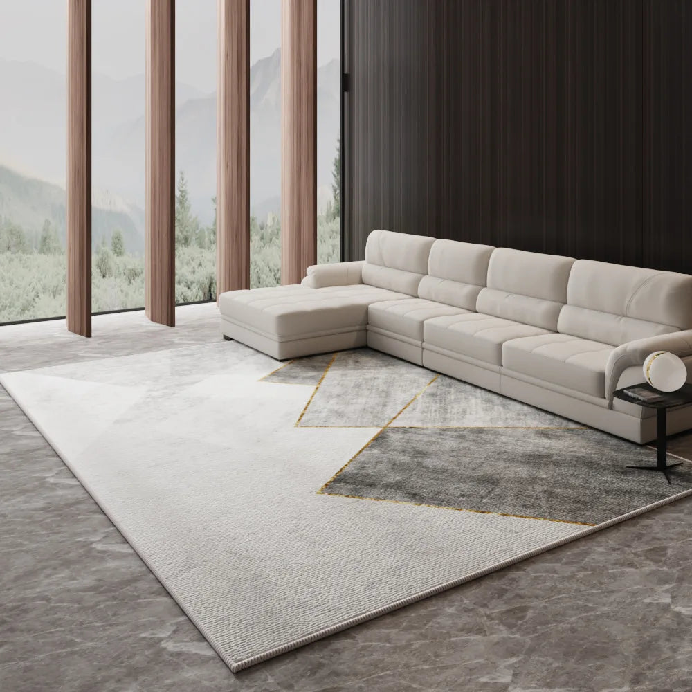 VIKAMA Nordic Light Luxury Large Area Living Room Carpet Sofa Coffee Table Bedroom Floor Mat
