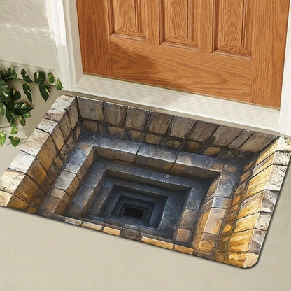 VIKAMA 3D Optical Illusion Anti-Slip Doormat