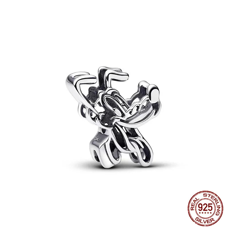 Disney S925 Sterling Silver Charm Beads For Women Bracelet