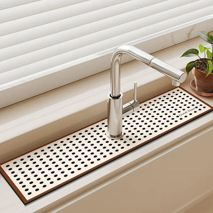 VIKAMA Diatomaceous Earth Absorbent Faucet Drain Mat