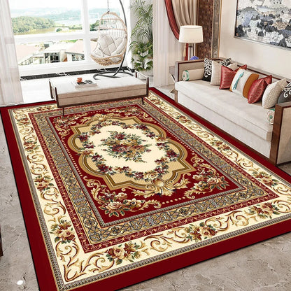 European Style Luxury Large Area Living Room Carpet Soft Home Decor Bedroom Sofa Floor Mat Custom Rug