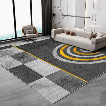VIKAMA Nordic Simple Flannel Carpet Large Non-Slip Living Room Bedroom Floor Mat