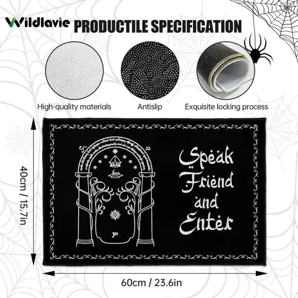 VIKAMA “Speak Friend and Enter” Welcome Doormat