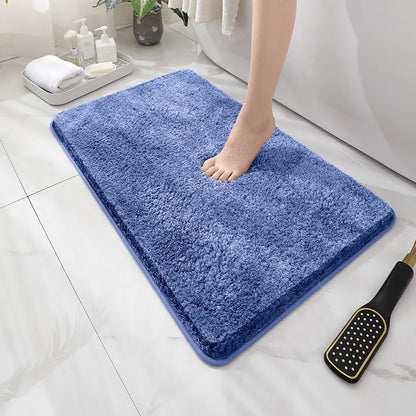 Soft Thick Plush Floor Mat Comfortable Non-Slip Water-Absorbent Carpet Bathroom Bedroom Living Room Home Decor