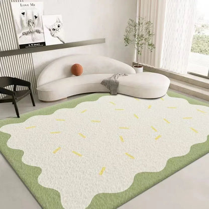 VIKAMA Cream Cashmere Style Bedroom Carpet