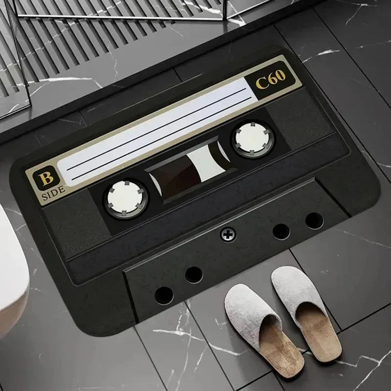 Retro Cassette Tape Bath Mat