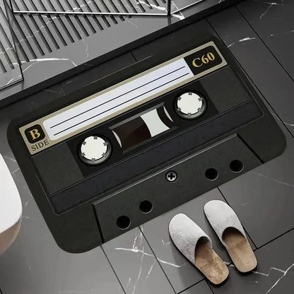 Retro Cassette Tape Bath Mat