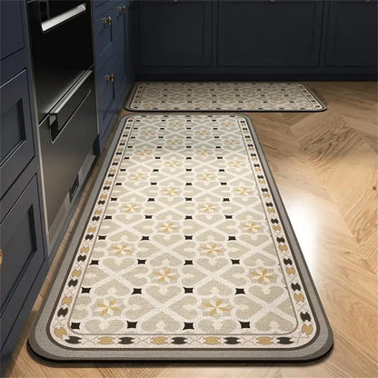 VIKAMA Anti-Slip Kitchen & Entrance Floor Mat Set
