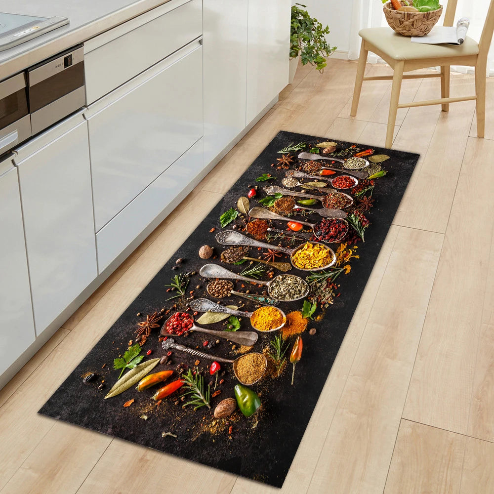Modern Kitchen Mat Non-Slip Long Rug Home Entrance Hallway Bedroom Living Room Balcony Bathroom Floor Carpet Doormat Home Decor