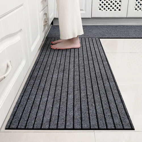 Modern Minimalist Square Floor Mat Durable Non-Slip Rubber Backing Stain & Fade Resistant Machine Washable Indoor Outdoor Rug
