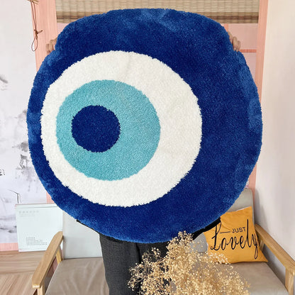 Evil Eye Tufted Minimalist Rug